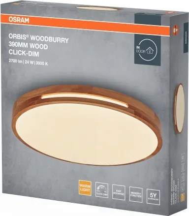 Osram - Plafonieră LED dimabilă ORBIS WOODBURRY LED/24W/230V Ø 39 cm