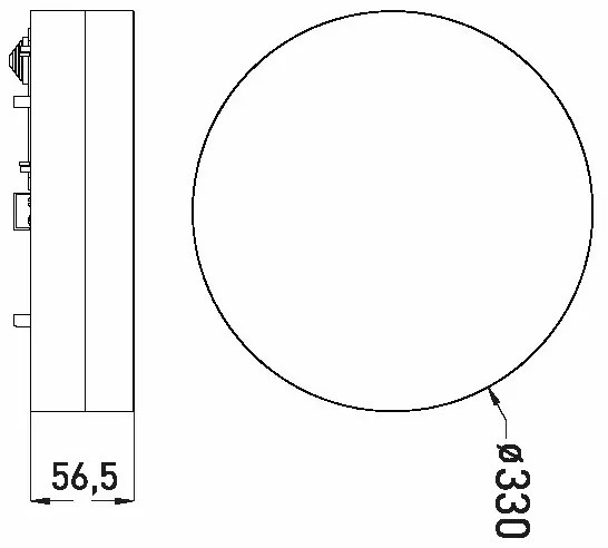 Plafonieră LED pentru baie LED/30W/230V 3000/4000/6000K d. 33 cm IP44