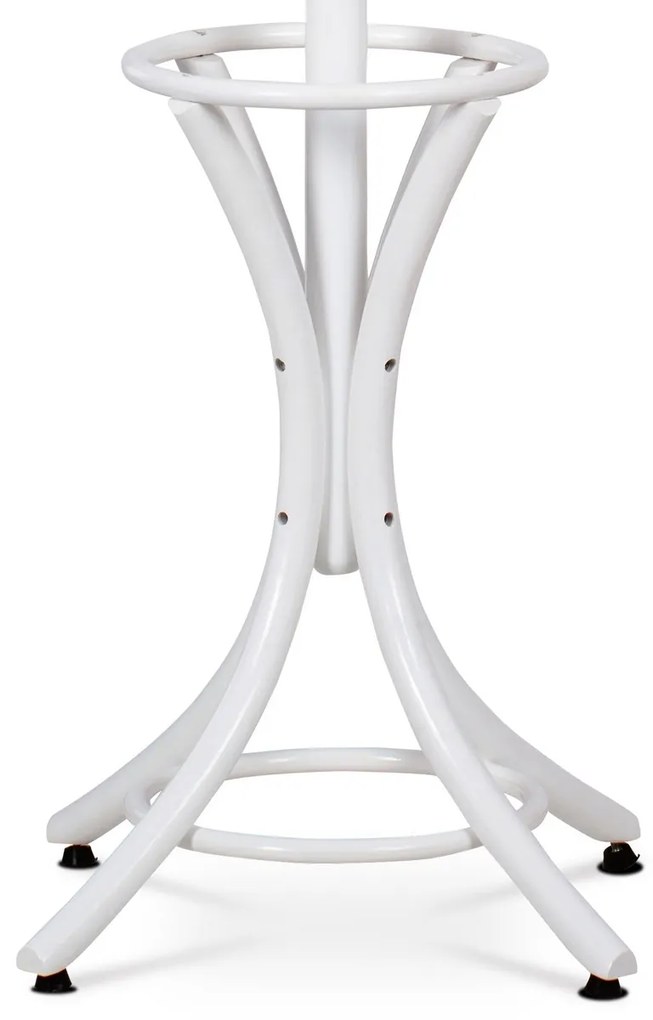 Cuier lemn masiv, alb mat, 185 cm