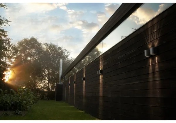 Nordlux - Aplică LED de exterior CANTO 2xLED/5,5W/230V IP44 gri