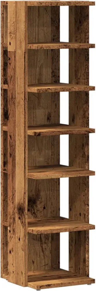 vidaXL Pantofar, lemn vechi, 28x27x102 cm, lemn prelucrat