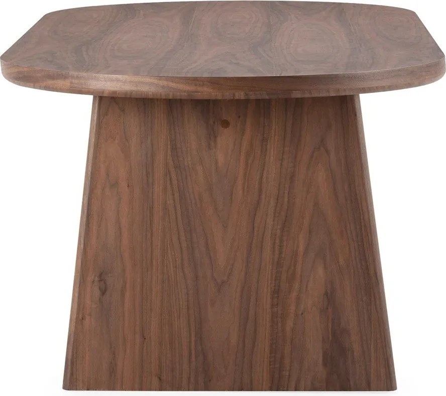 Masă de dining cu aspect de lemn de nuc 100x200 cm Blair – MOME