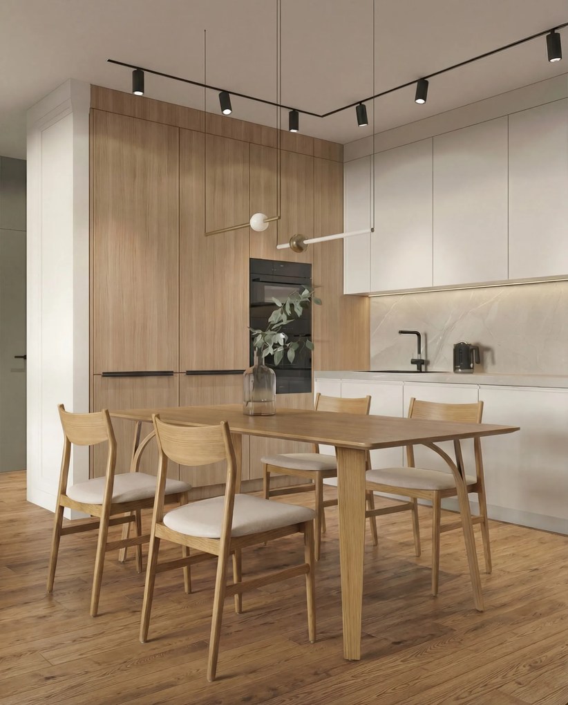 MAZZONI EXPORT CAMELIA Bej Deschis/cadru Stejar Natural - SCAUN DIN LEMN TAPIȚAT PENTRU LIVING SUFRAGERIE BUCĂTĂRIE MODERN CLASSIC