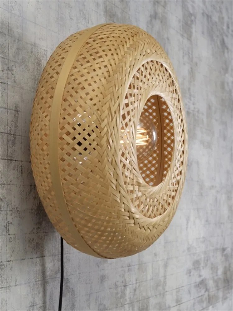 Aplica eco din bambus Palawan natur, 40x15cm