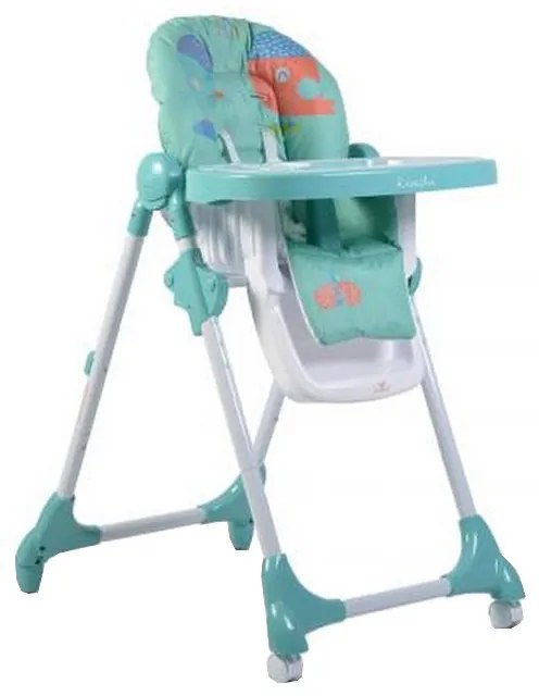 Scaun de masa premium pentru copii si bebe NOVOKIDS™ Kimchi Baby, 6 trepte de inaltime,Pliabil , Centura de siguranta 5 puncte, Spatar reglabil in 3