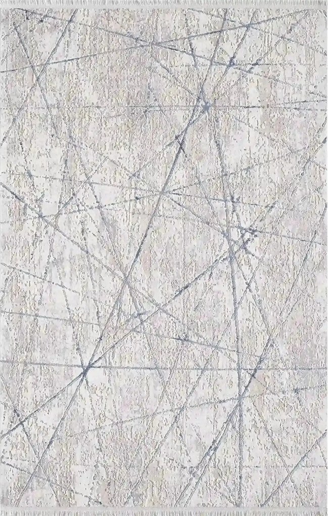 Covor ROMANTIK 02429B, 160x230 cm, forma dreptunghiulara, acril, gri/a