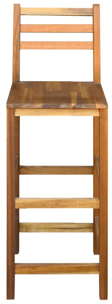 44130 vidaXL Scaune de bar, 2 buc., lemn masiv de acacia