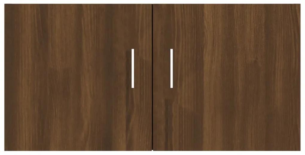Dulap de perete, stejar maro, 80x39x40 cm, lemn prelucrat 1, Stejar brun