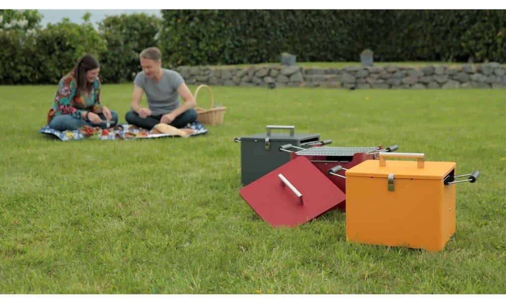 Tepro 1144 Grătar Chill&amp;Grill Cube,portocaliu, 54 x 3 6 x 35 cm