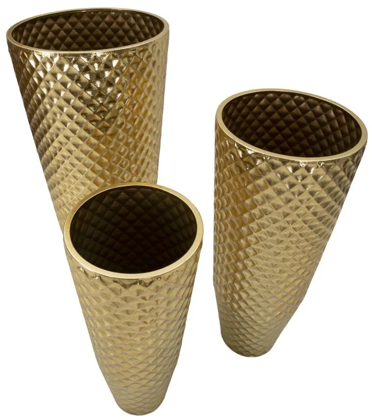 Mauro Ferretti Suport Vaze Glasy, Set 3 Bucăți, Dimensiuni: cm Ø 48X110-40X93-33X77 | Aosom Romania
