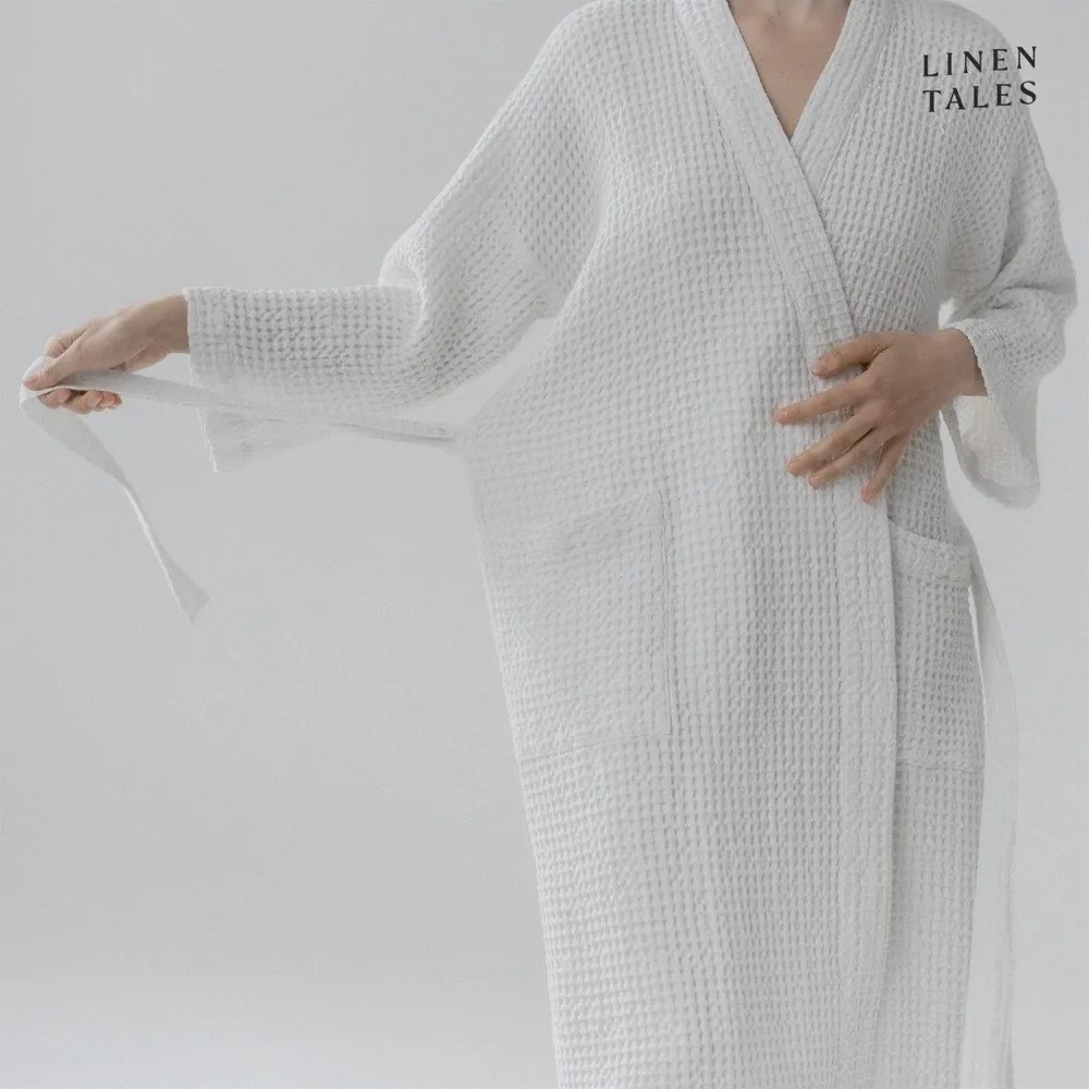 Halat alb L/XL Honeycomb – Linen Tales