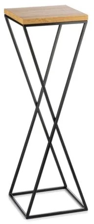 Suport flori 70x24 cm negru/maro