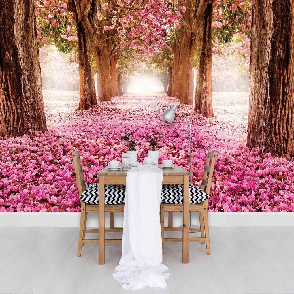 Fototapet - Alee florală (152,5x104 cm)