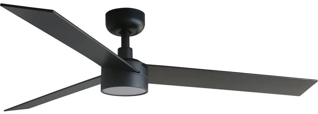 Ventilator LED dimabil FARO 34298WT-1TW RUDDER L LED/18W/230V negru d. 132 cm WT + telecomandă