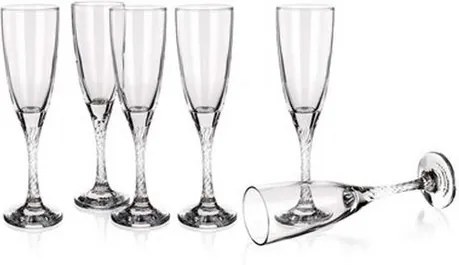 Set de pahare TWIST pentru şampanie, 150 ml, 6 buc.