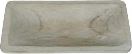 Tava dreptunghiulara din lemn de Paulownia 31x18 cm