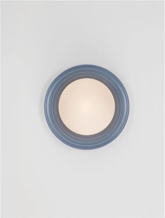 Aplica baie protectie IP44, Portelan blue gri, ORBIQUE 22cm