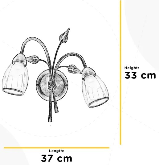 Aplică ONLI LILIANA 2xE14/6W/230V