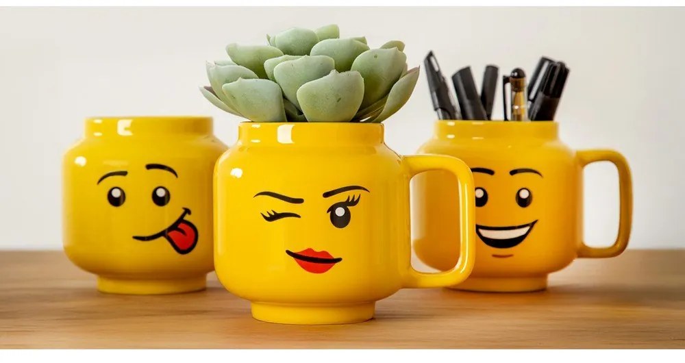 Cană pentru copii galben din ceramică 255 ml Head – LEGO®