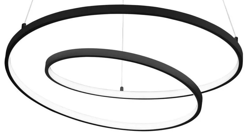 Lustra LED suspendata design circular Oz sp d80 on-off 4000k negru