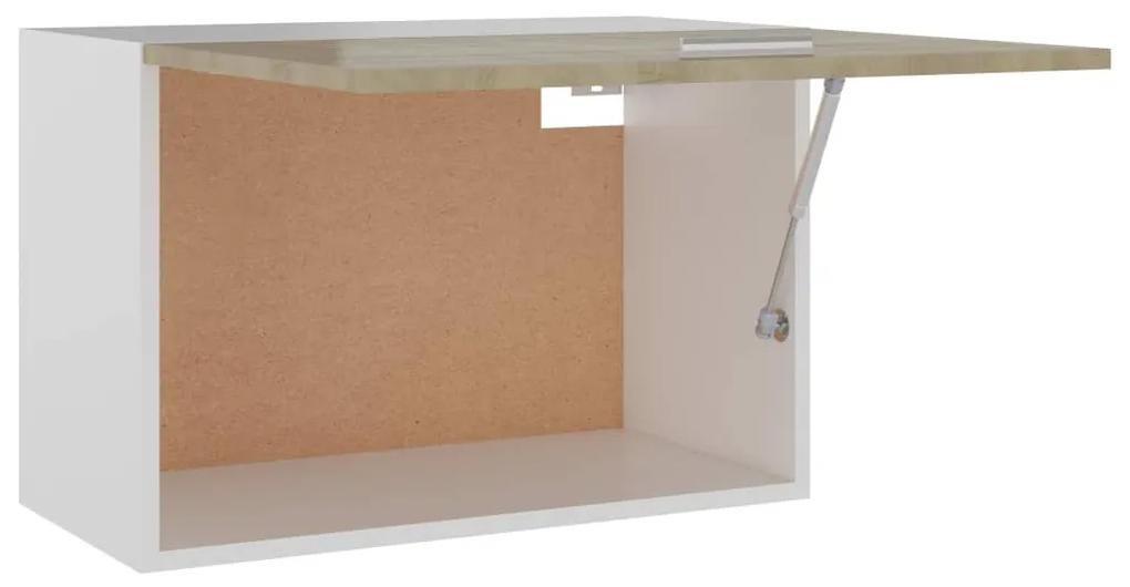 Dulap suspendat, stejar Sonoma, 60 x 31 x 40 cm, PAL Stejar sonoma, handing cabinet with flip-up door, 1