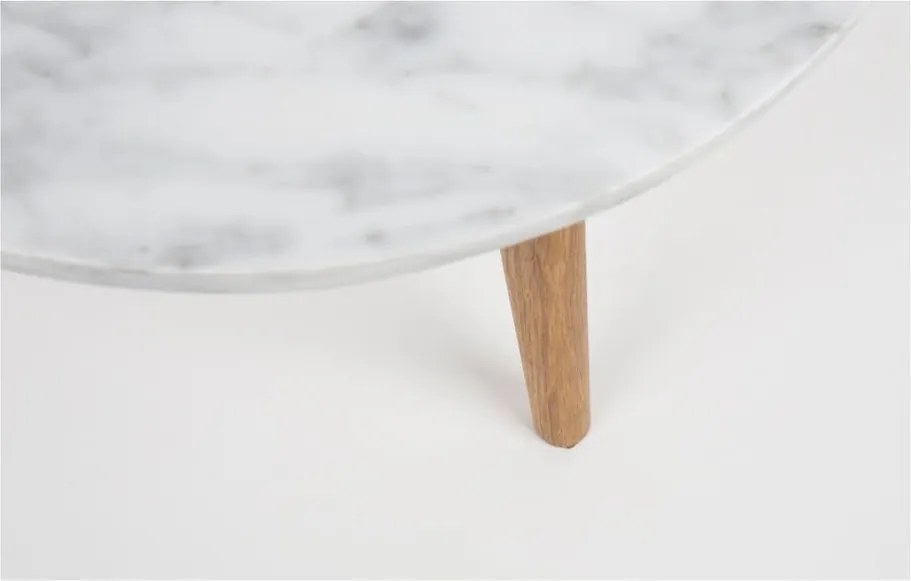 Măsuță Zuiver White Stone, 40 cm