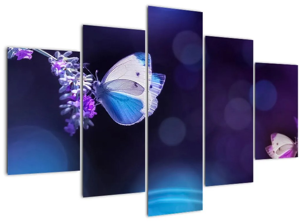 Tablou - Flutute în lavandă (150x105 cm)