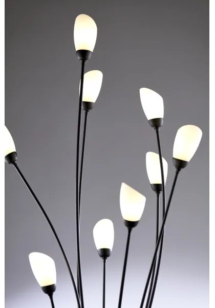Jupiter 2058 - Lampă de podea GLORIOSA, 9 x G9, 14 W, 230 V, neagră