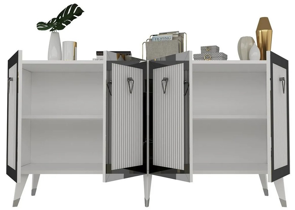 Dulap Bare White and Silver