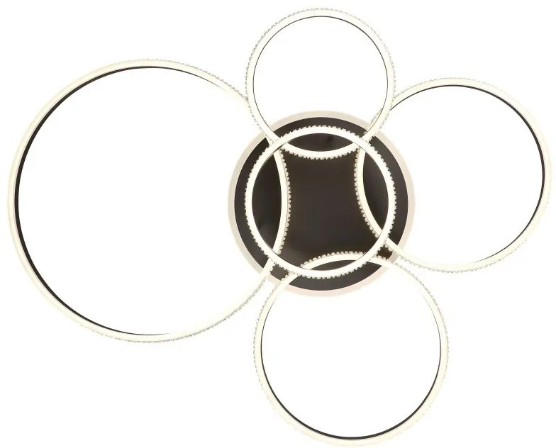 Plafoniera LED cu telecomanda design modern Grouni 114x91cm