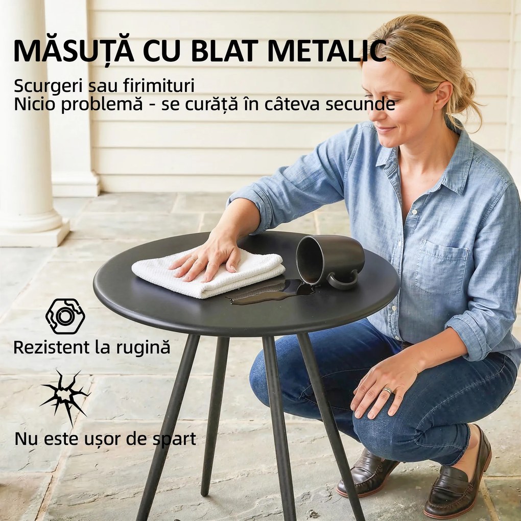 Outsunny bistrou set balcon terasă | Aosom Romania