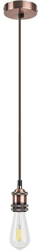 Lustra, Pendul design Industrial Style, finisaj bronz, diametru 10cm, Fixy 1417 RX