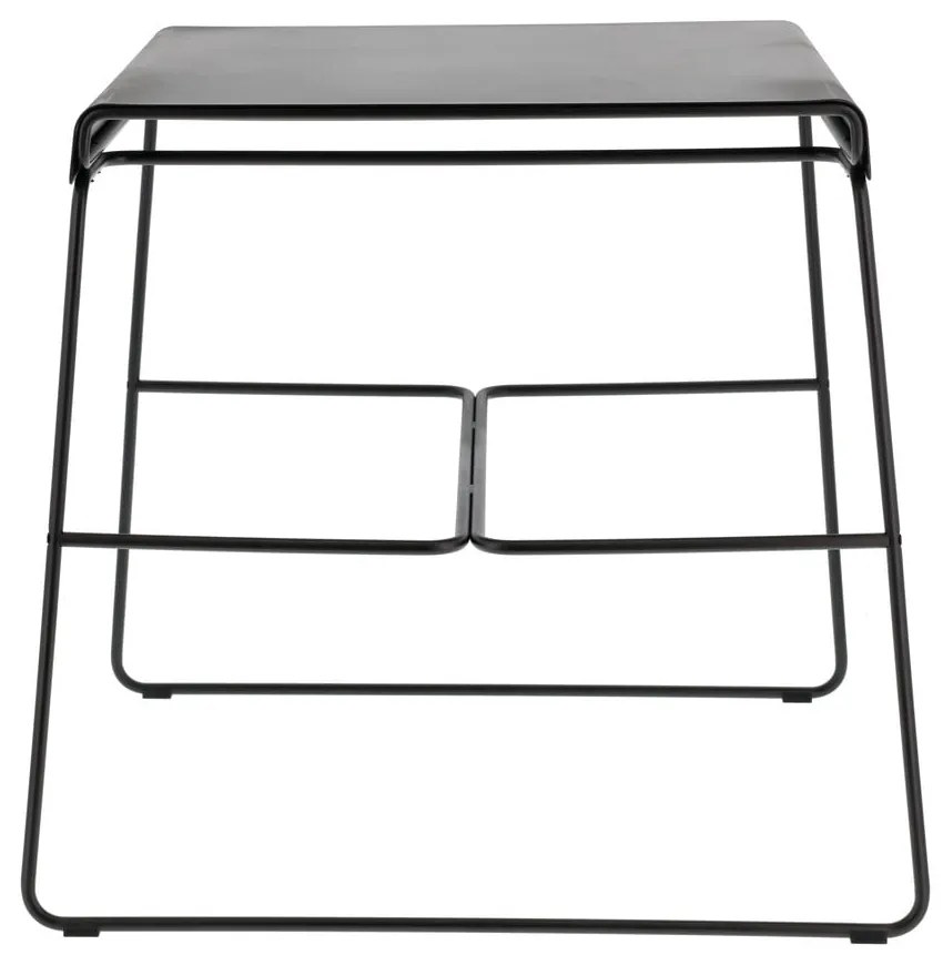 Masă de dining neagră din metal 58x75 cm A-Café – Zone