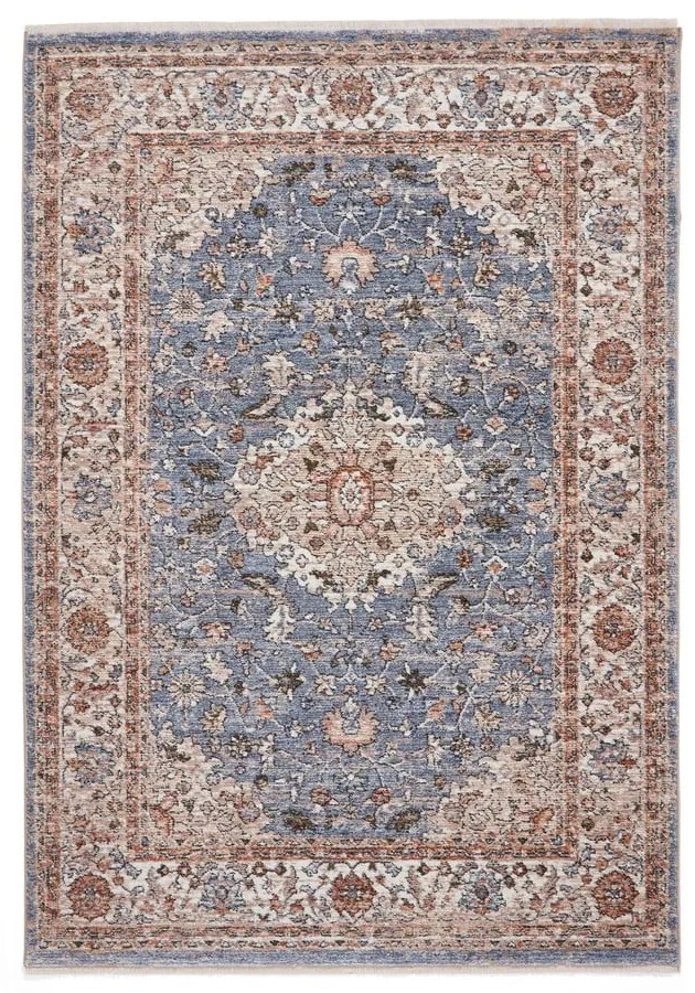 Covor albastru/bej 80x150 cm Vintage – Think Rugs