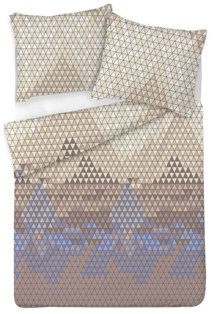 Lenjerie de pat Matex Satin Triangles , 140 x 200cm, 70 x 90 cm
