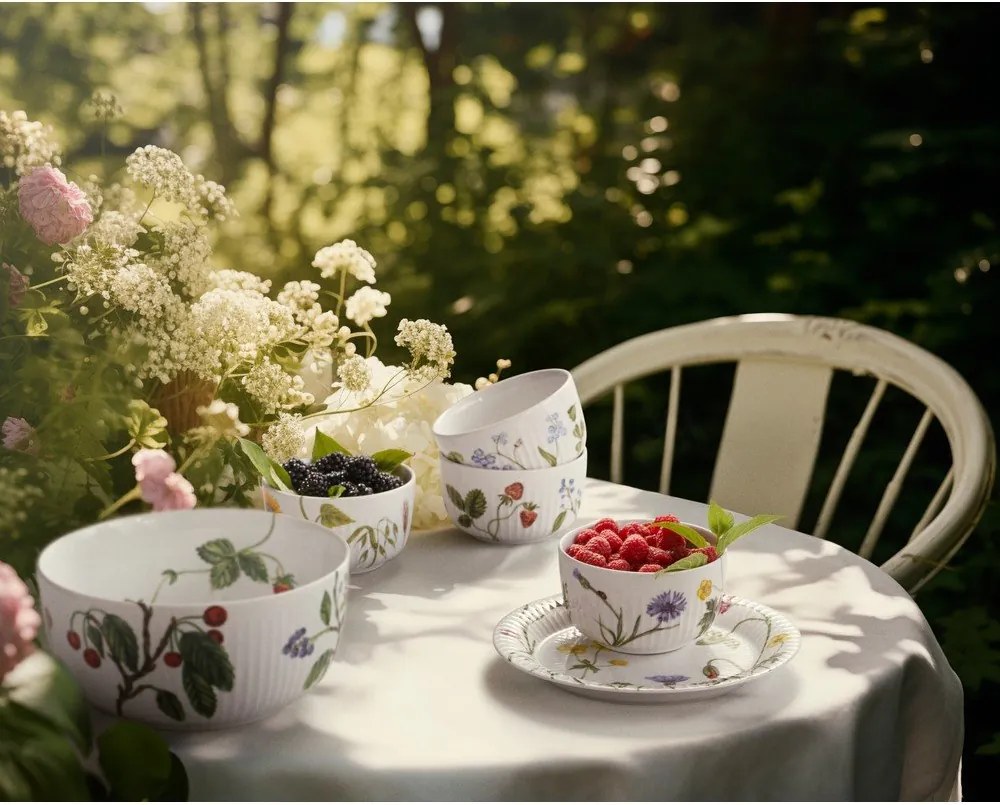 Farfurie albă pentru desert din porțelan ø 22 cm Hammershøi Summer – Kähler Design