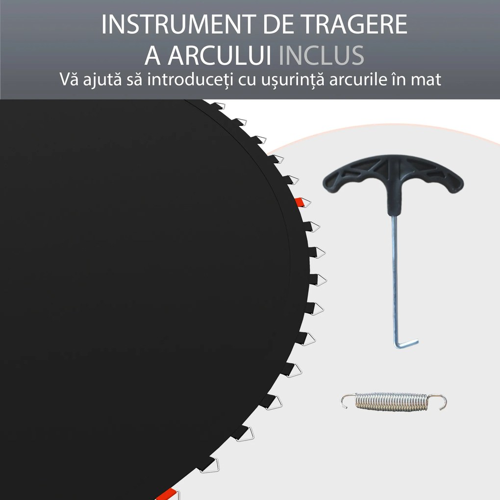 SPORTNOW Covoras de rezerva pentru trambulina cu 8 randuri de cusaturi, se potriveste cu trambulina de 10 ft | Aosom Romania