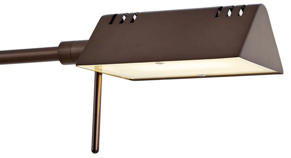 Lampă de podea de design bronz închis incl. LED cu variator tactil - Notia