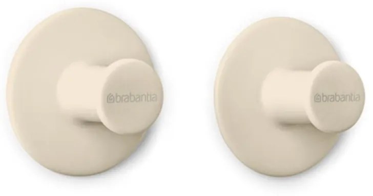 Set 2 agatatori prosoape Brabantia ReNew 1006268, Kit de montare inclus, Pana la 2 kg, Bej