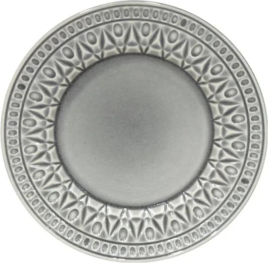 Farfurie din gresie ceramică pentru desert Costa Nova Cristal, ⌀ 22 cm, gri