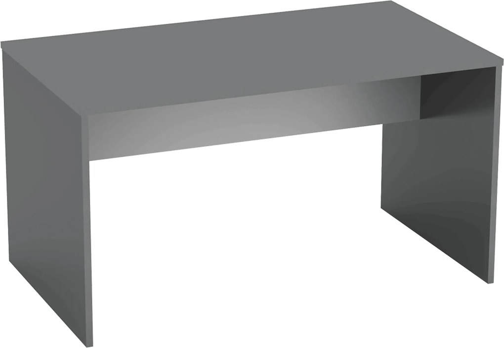 Masa birou RIOMA NEW TYP 11, gri grafit, DTD laminat, 140x80x76 cm