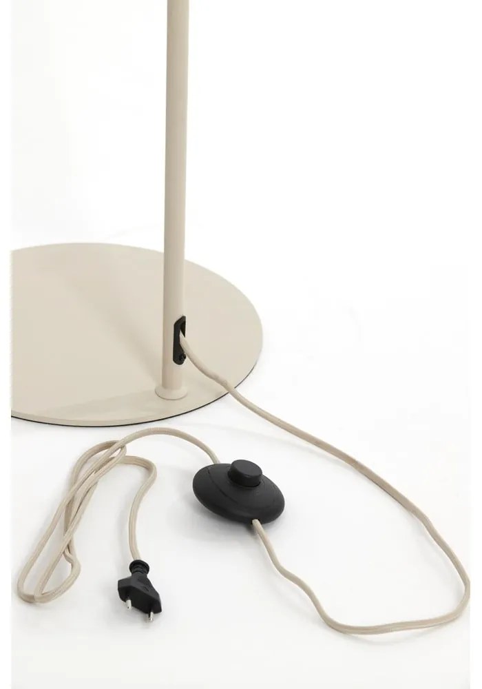 Lampadar bej cu abajur textil (înălțime 156,5 cm) Elati – Light &amp; Living