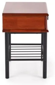 Noptieră FIONA 55x48 cm maro/negru