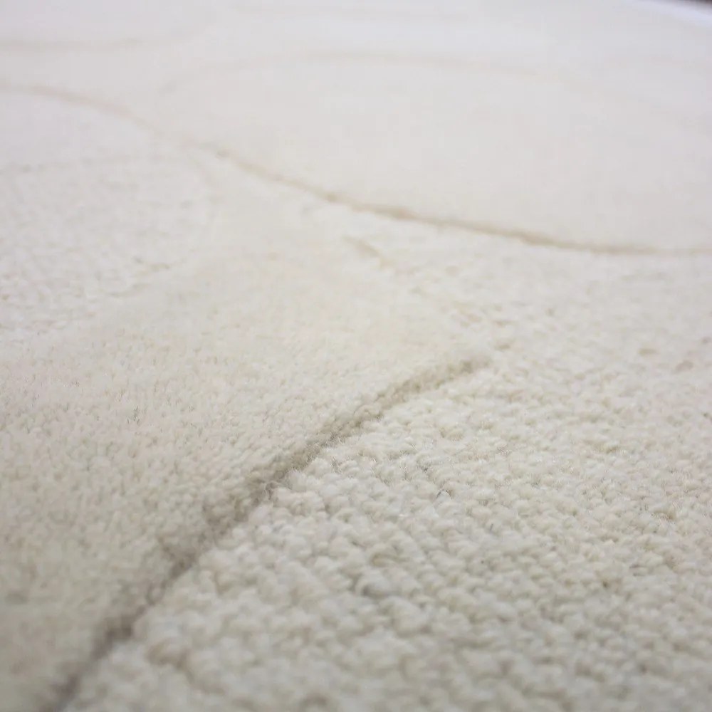 Covor fildeș țesut manual din lână 160x230 cm Gigi – Flair Rugs