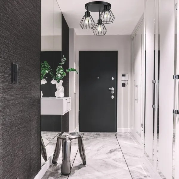 Lustră aplicată AUDREY 3xE27/60W/230V negru