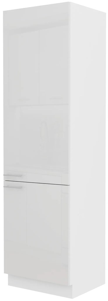Dulap de bucătărie pentru alimente Lavera 60 DK 210 2F (alb + alb lucios). 1032356