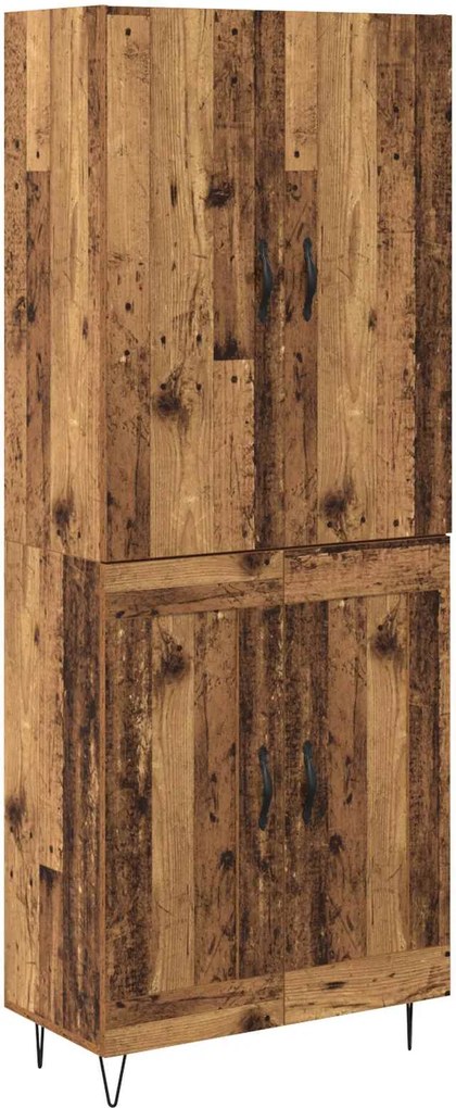 vidaXL Bufet 2 pcs Lemn vechi Lemn compozit