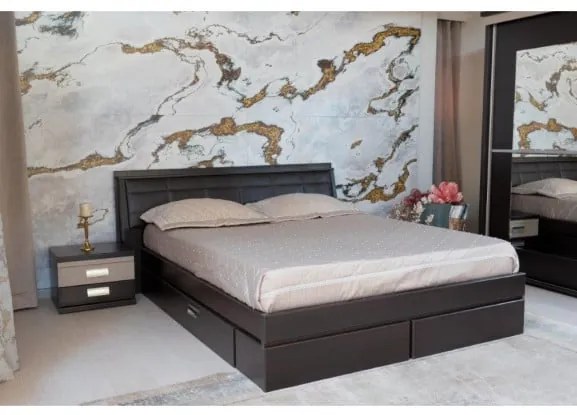 Dormitor Pallas Wenge, Pat 160 x 200 Cm