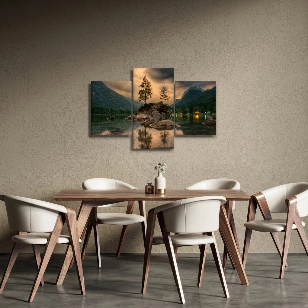 Tablou - lacul în munți (90x60 cm)
