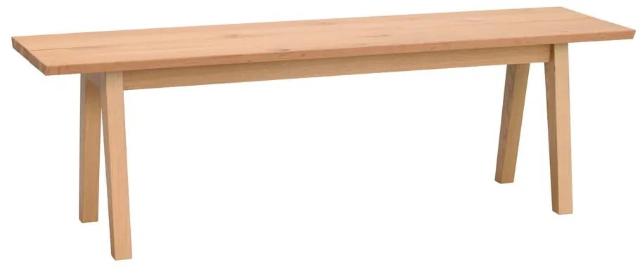 Băncuță de dining din lemn de stejar Rowico Melfort, 144 x 38 cm